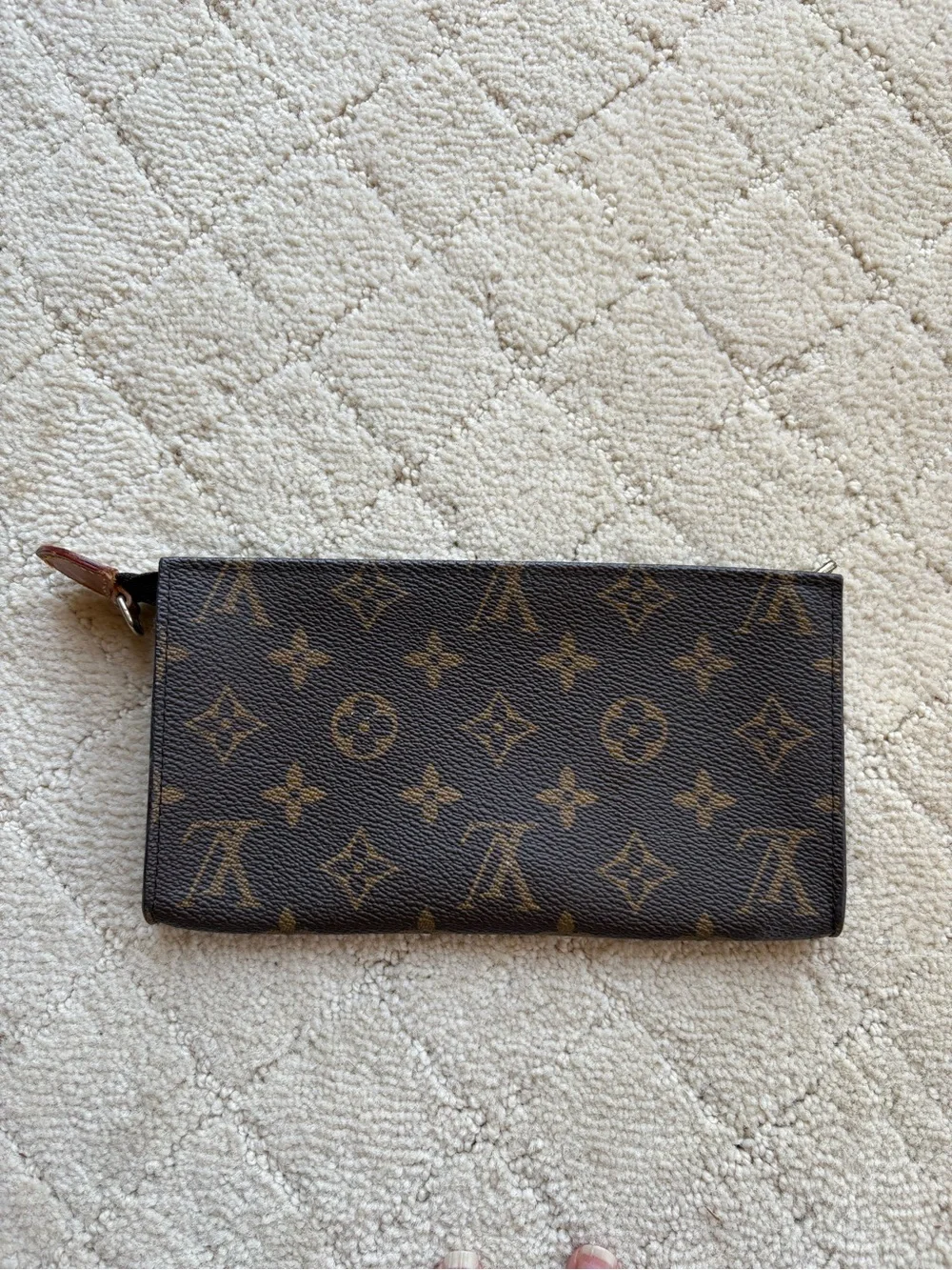 Louis Vuitton Monogram Canvas Zipped Pouch - Interior Lining Missing